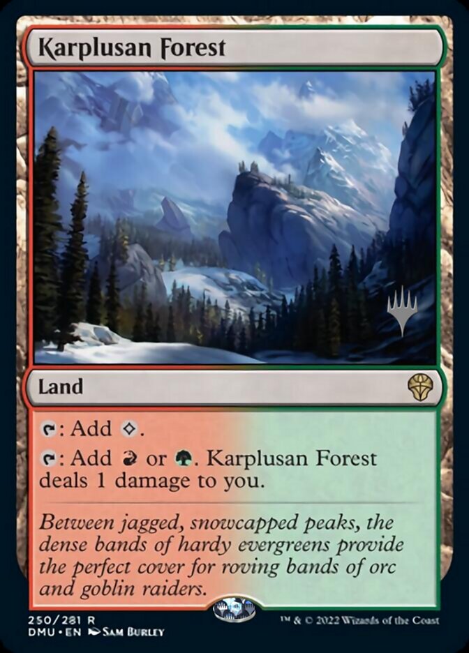 Karplusan Forest (Promo Pack) [Dominaria United Promos] | Yard's Games Ltd