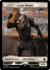 Alien Rhino // Alien Salamander Double-Sided Token [Doctor Who Tokens] | Yard's Games Ltd