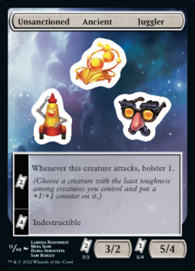 Unsanctioned Ancient Juggler [Unfinity Stickers] | Yard's Games Ltd