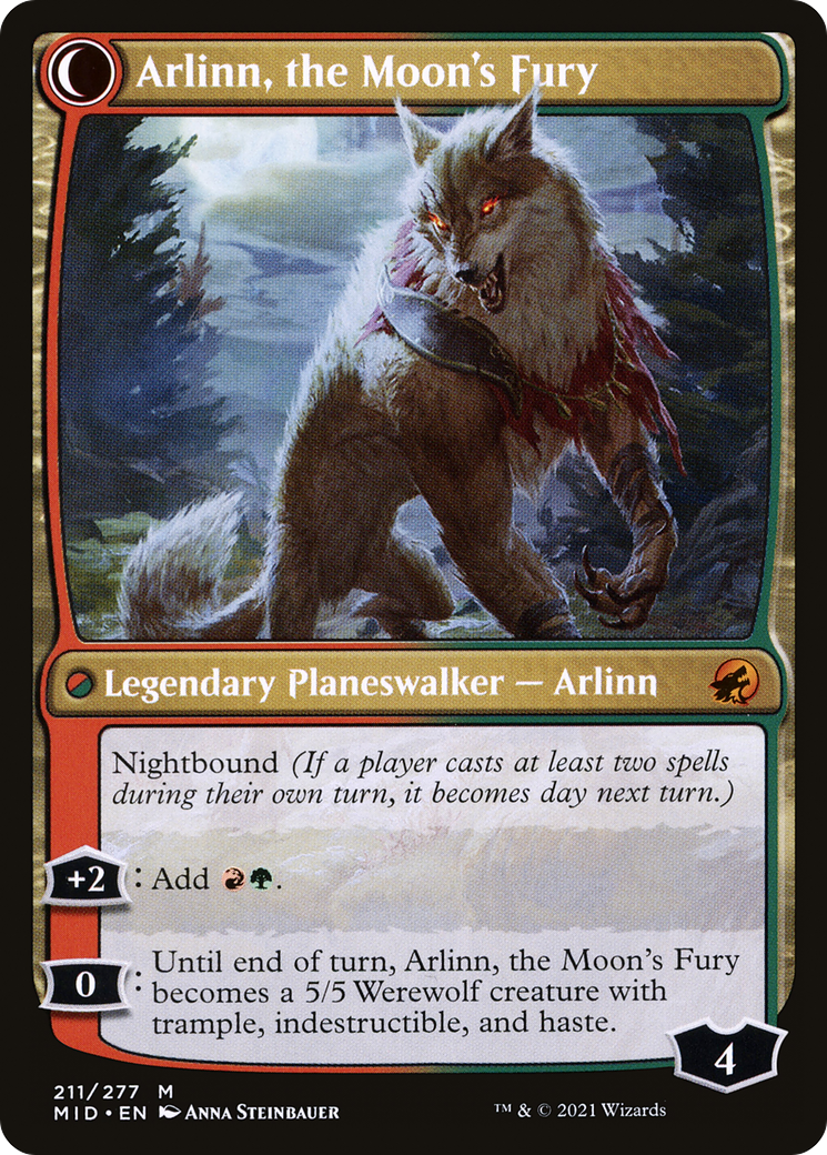 Arlinn, the Pack's Hope // Arlinn, the Moon's Fury [Secret Lair: From Cute to Brute] | Yard's Games Ltd