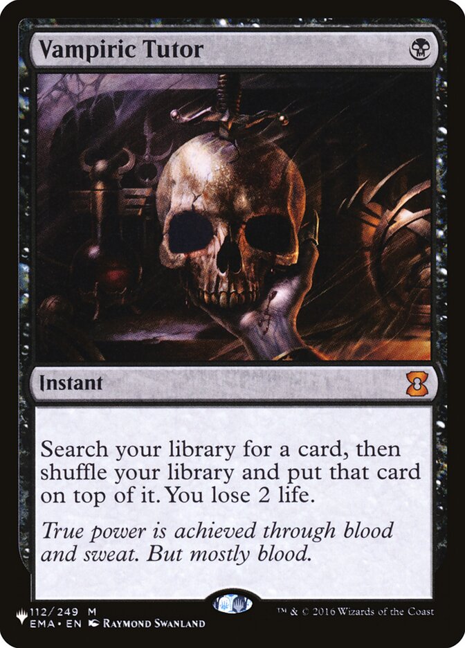 Vampiric Tutor [The List] | Yard's Games Ltd