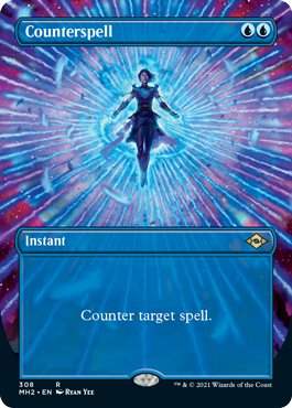 Counterspell (Borderless Alternate Art) [Modern Horizons 2] | Yard's Games Ltd