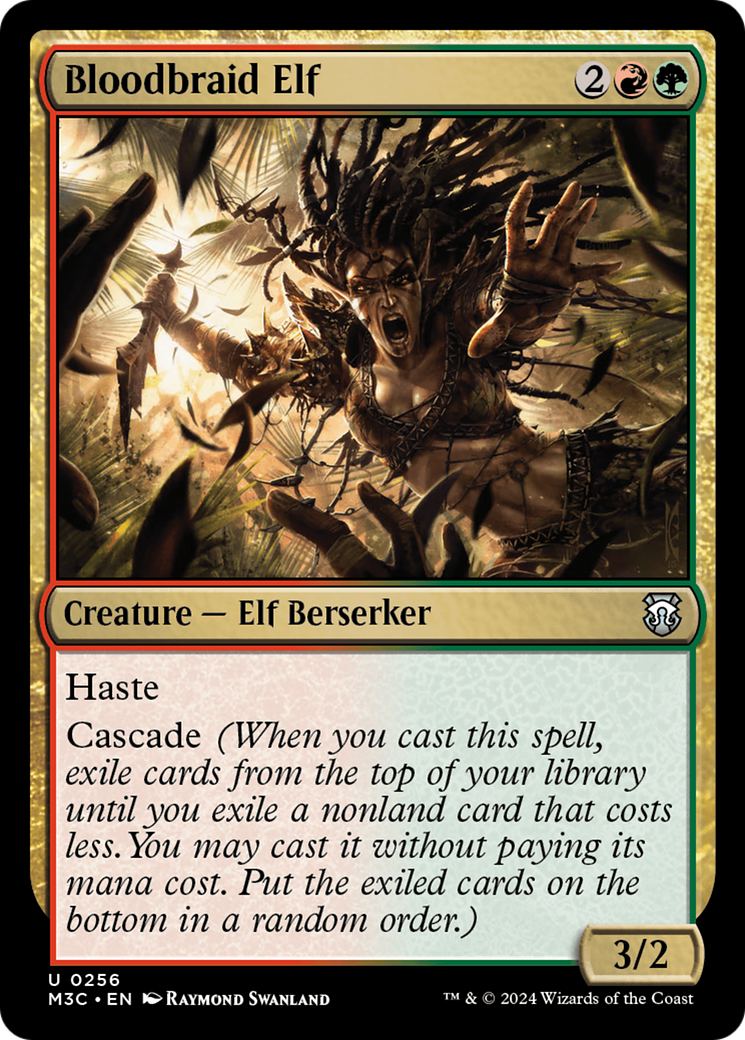 Bloodbraid Elf (Ripple Foil) [Modern Horizons 3 Commander] | Yard's Games Ltd