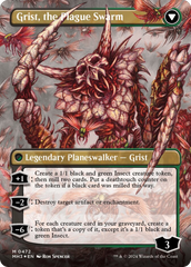 Grist, Voracious Larva // Grist, the Plague Swarm (Borderless) (Textured Foil) [Modern Horizons 3] | Yard's Games Ltd