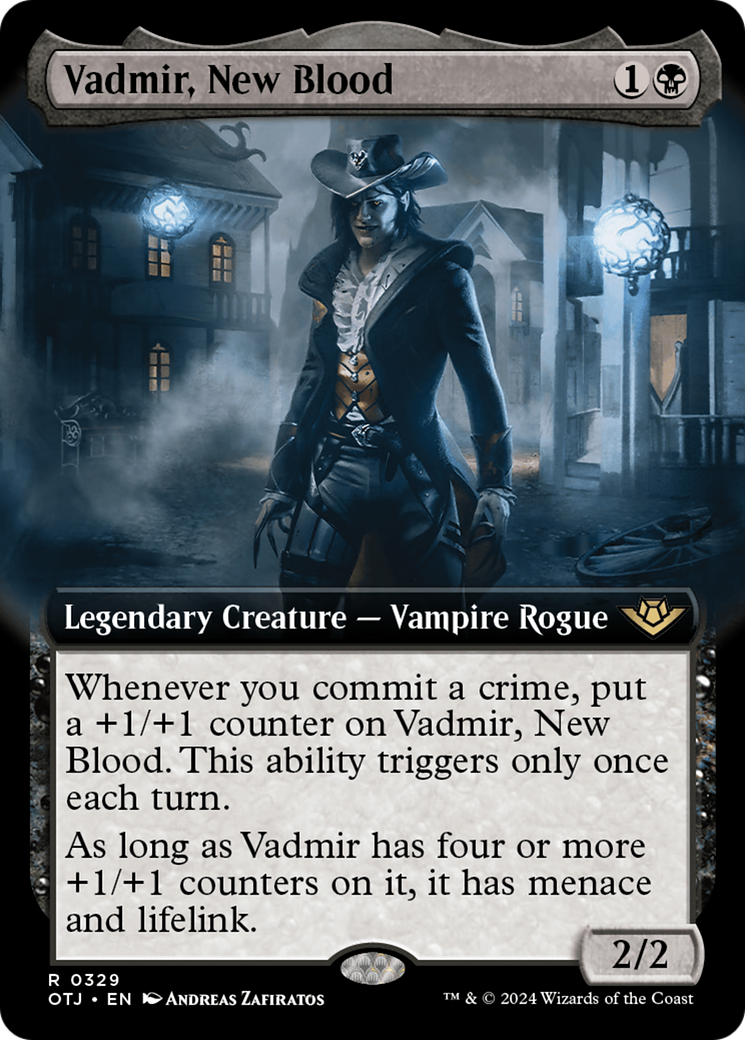 Vadmir, New Blood (Extended Art) [Outlaws of Thunder Junction] | Yard's Games Ltd