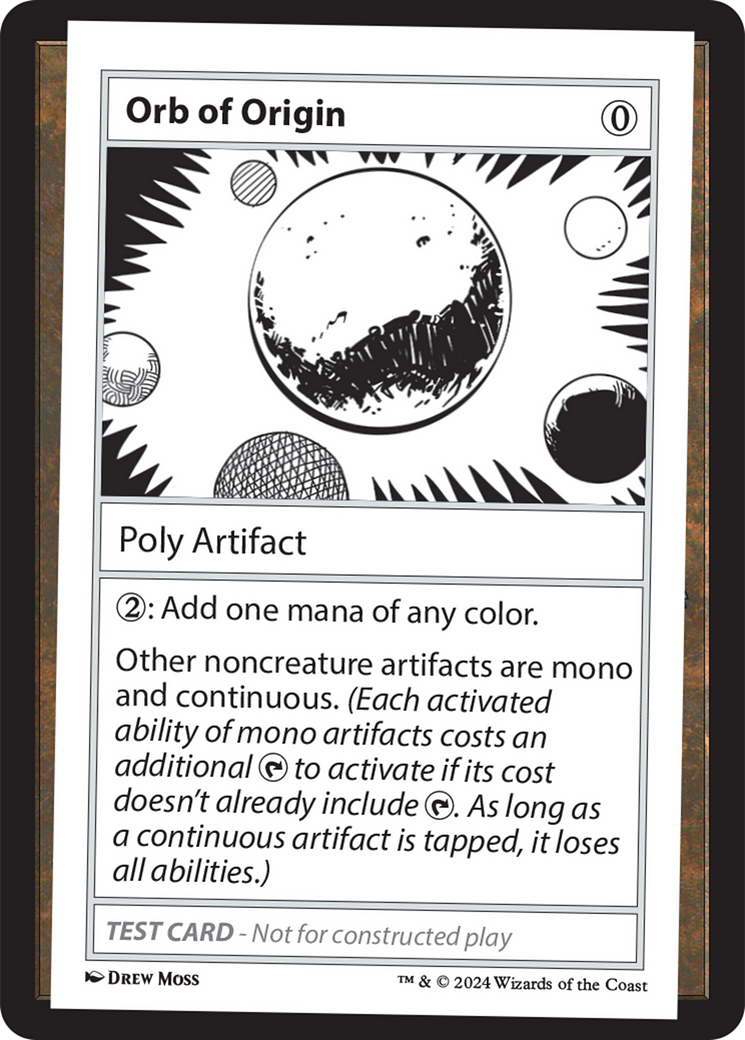 Orb of Origin [Mystery Booster 2 Playtest Cards] | Yard's Games Ltd