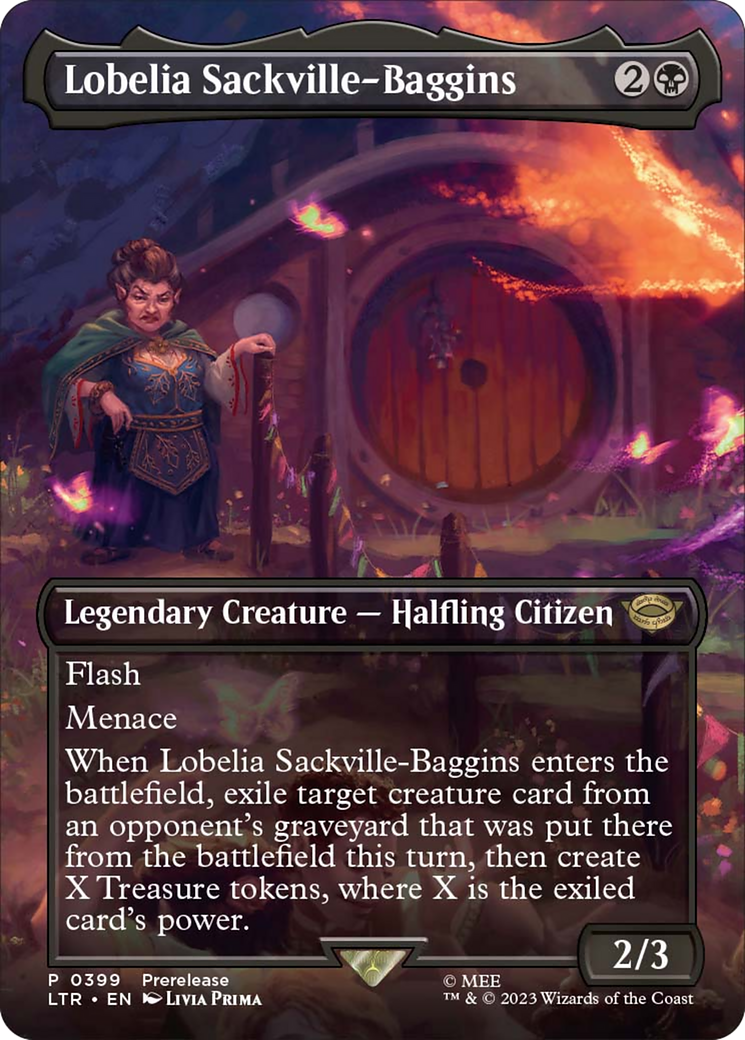 Lobelia Sackville-Baggins (Borderless Alternate Art) [The Lord of the Rings: Tales of Middle-Earth] | Yard's Games Ltd