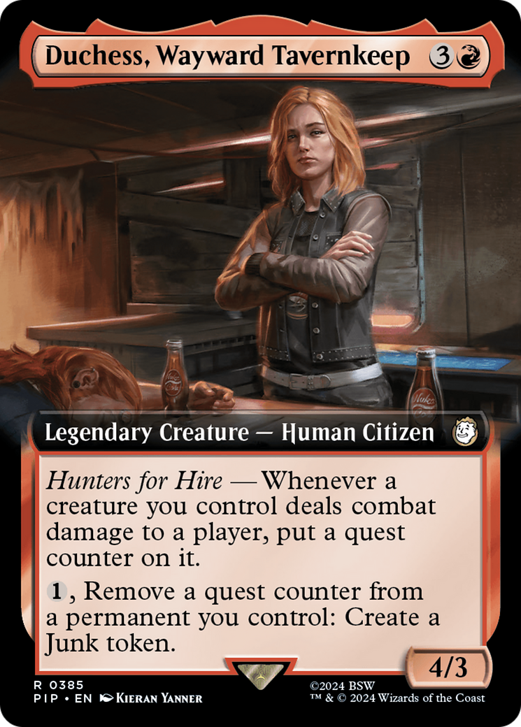 Duchess, Wayward Tavernkeep (Extended Art) [Fallout] | Yard's Games Ltd