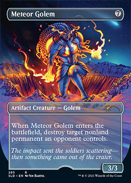 Meteor Golem (Borderless) [Secret Lair Drop Series] | Yard's Games Ltd