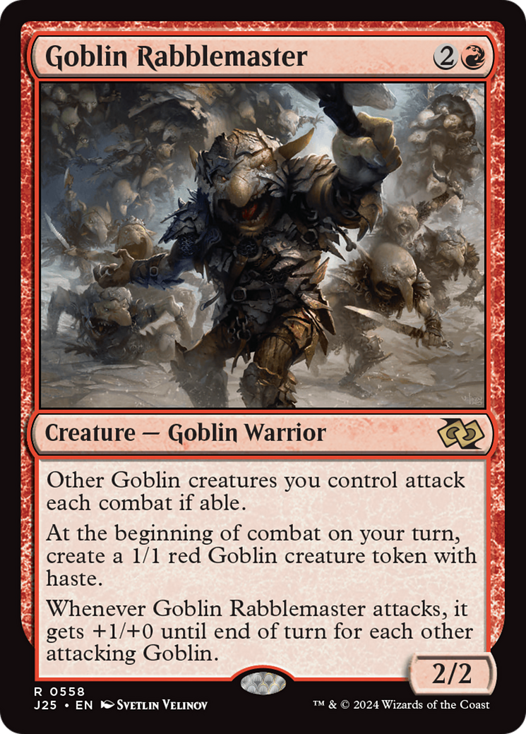 Goblin Rabblemaster [Foundations Jumpstart] | Yard's Games Ltd