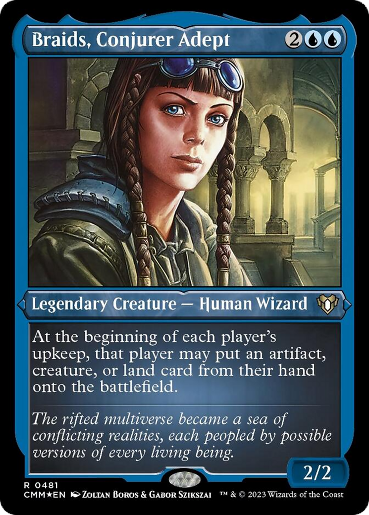 Braids, Conjurer Adept (Foil Etched) [Commander Masters] | Yard's Games Ltd