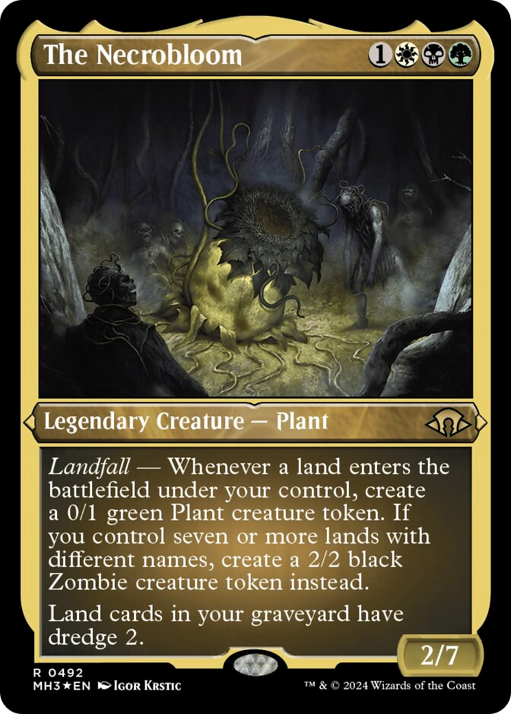 The Necrobloom (Foil Etched) [Modern Horizons 3] | Yard's Games Ltd