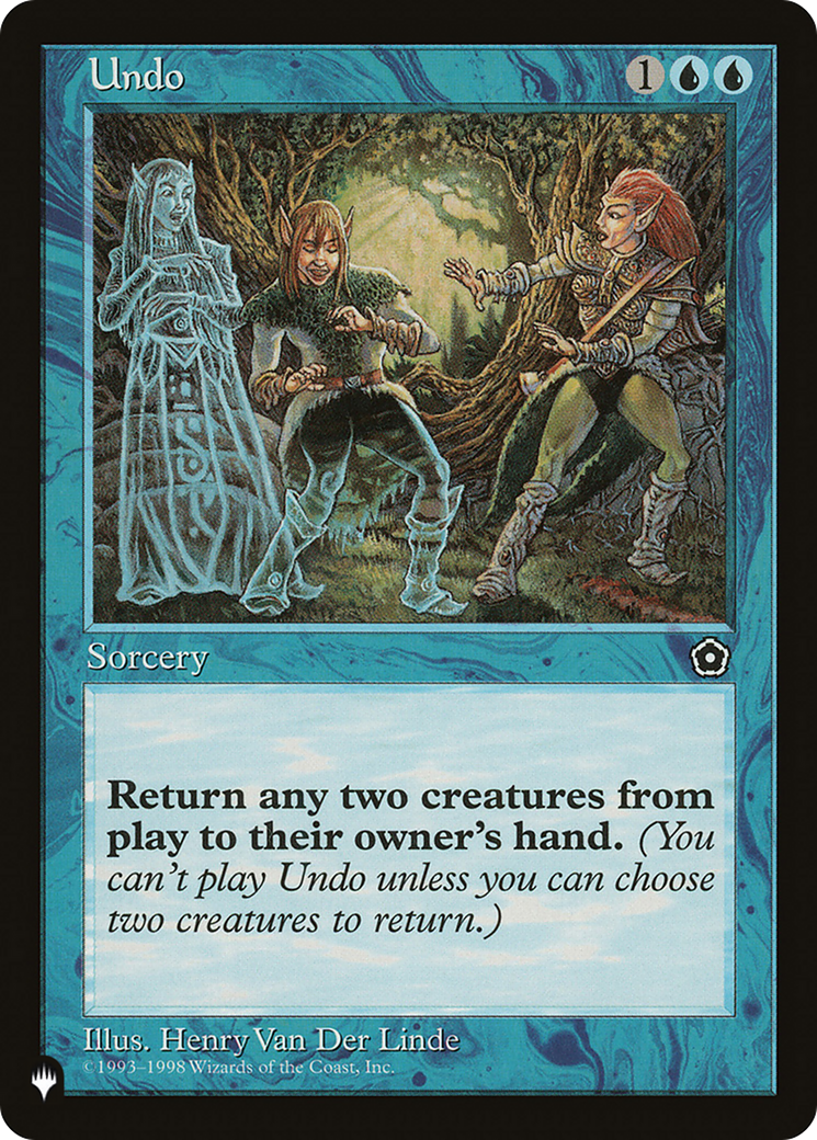 Undo [The List Reprints] | Yard's Games Ltd