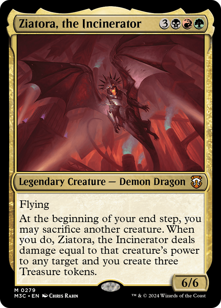 Ziatora, the Incinerator (Ripple Foil) [Modern Horizons 3 Commander] | Yard's Games Ltd