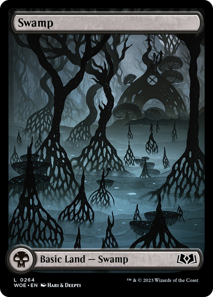 Swamp (264) (Full-Art) [Wilds of Eldraine] | Yard's Games Ltd