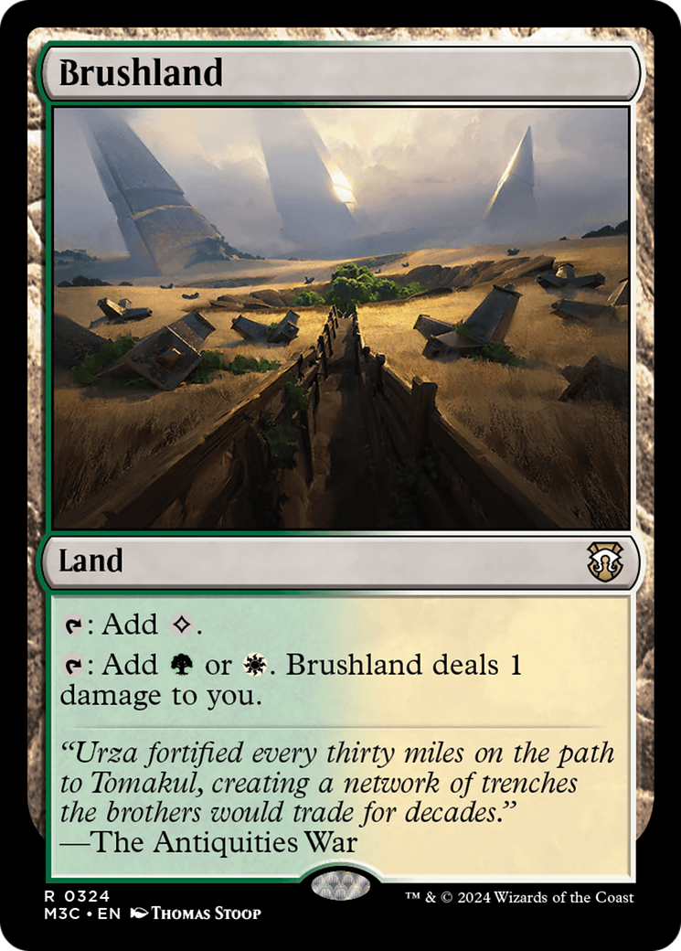 Brushland (Ripple Foil) [Modern Horizons 3 Commander] | Yard's Games Ltd