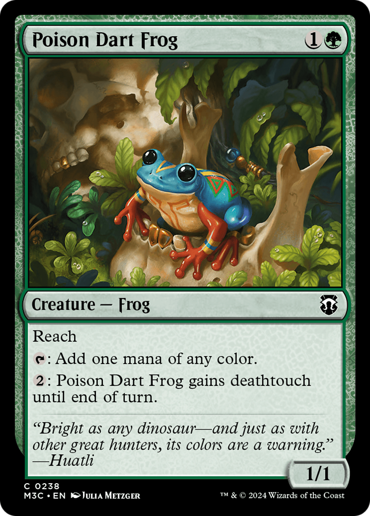 Poison Dart Frog (Ripple Foil) [Modern Horizons 3 Commander] | Yard's Games Ltd