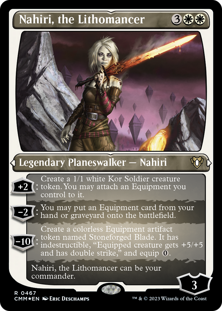 Nahiri, the Lithomancer (Foil Etched) [Commander Masters] | Yard's Games Ltd