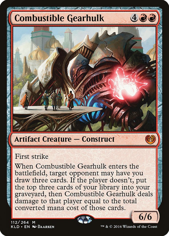 Combustible Gearhulk [Kaladesh] | Yard's Games Ltd