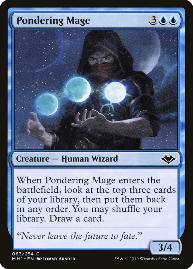 Pondering Mage [Modern Horizons] | Yard's Games Ltd