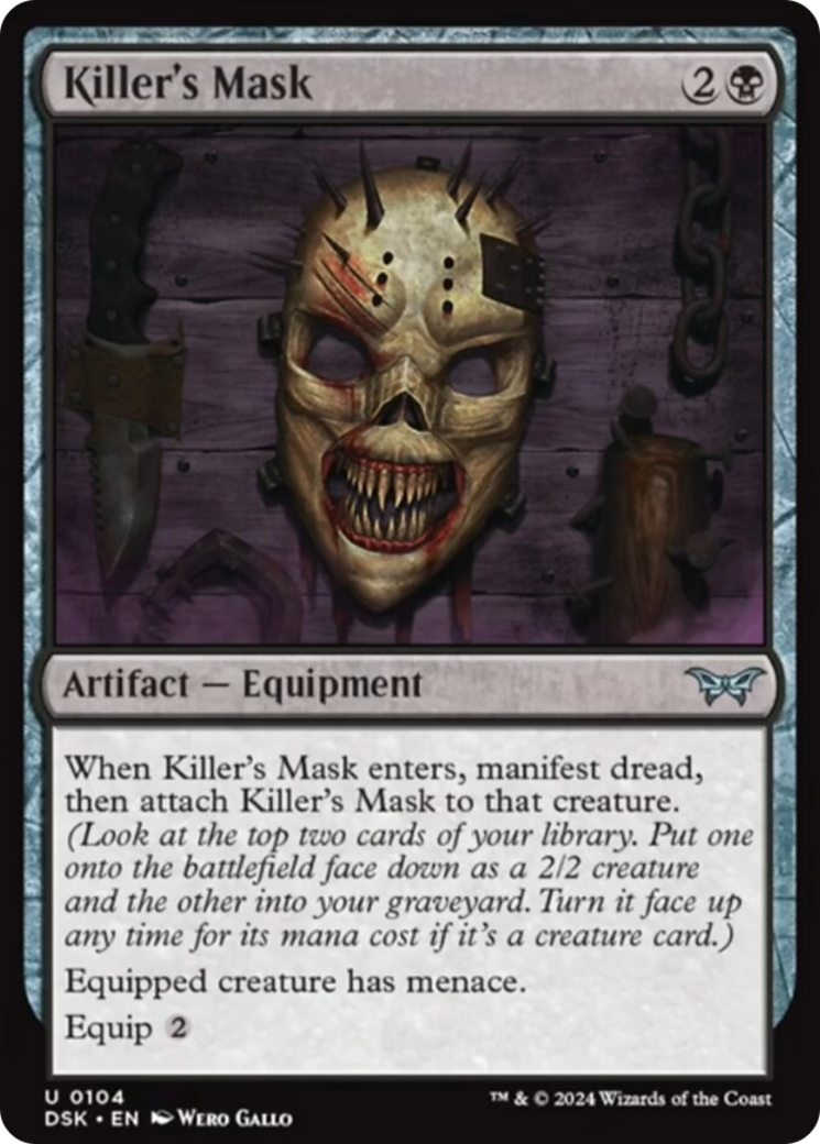 Killer's Mask [Duskmourn: House of Horror] | Yard's Games Ltd