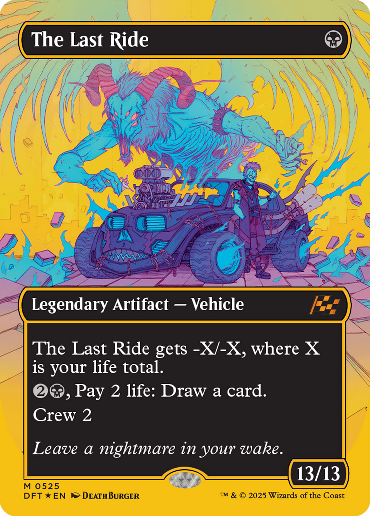 The Last Ride (Borderless) (First-Place Foil) [Aetherdrift] | Yard's Games Ltd