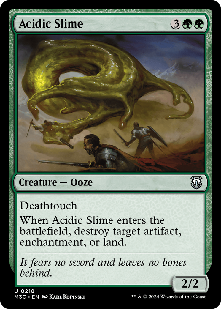 Acidic Slime (Ripple Foil) [Modern Horizons 3 Commander] | Yard's Games Ltd