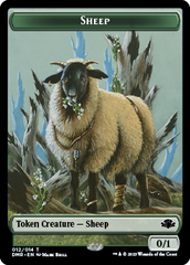 Goblin // Sheep Double-Sided Token [Dominaria Remastered Tokens] | Yard's Games Ltd