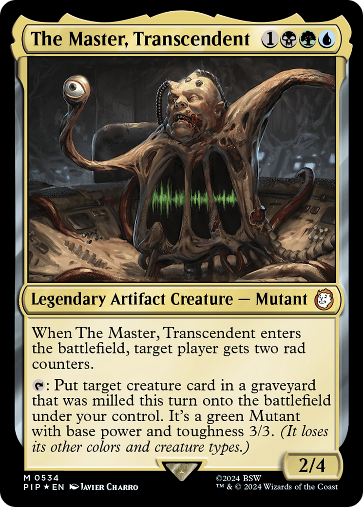 The Master, Transcendent (Surge Foil) [Fallout] | Yard's Games Ltd