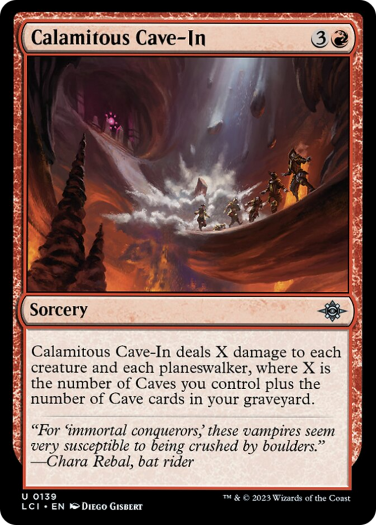 Calamitous Cave-In [The Lost Caverns of Ixalan] | Yard's Games Ltd