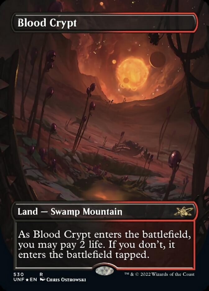 Blood Crypt (Borderless) (Galaxy Foil) [Unfinity] | Yard's Games Ltd