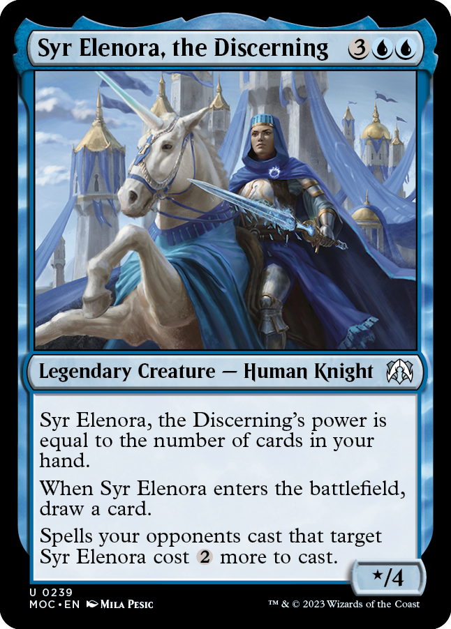 Syr Elenora, the Discerning [March of the Machine Commander] | Yard's Games Ltd