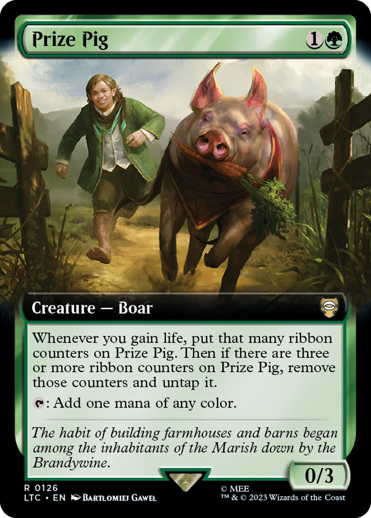 Prize Pig (Extended Art) [The Lord of the Rings: Tales of Middle-Earth Commander] | Yard's Games Ltd