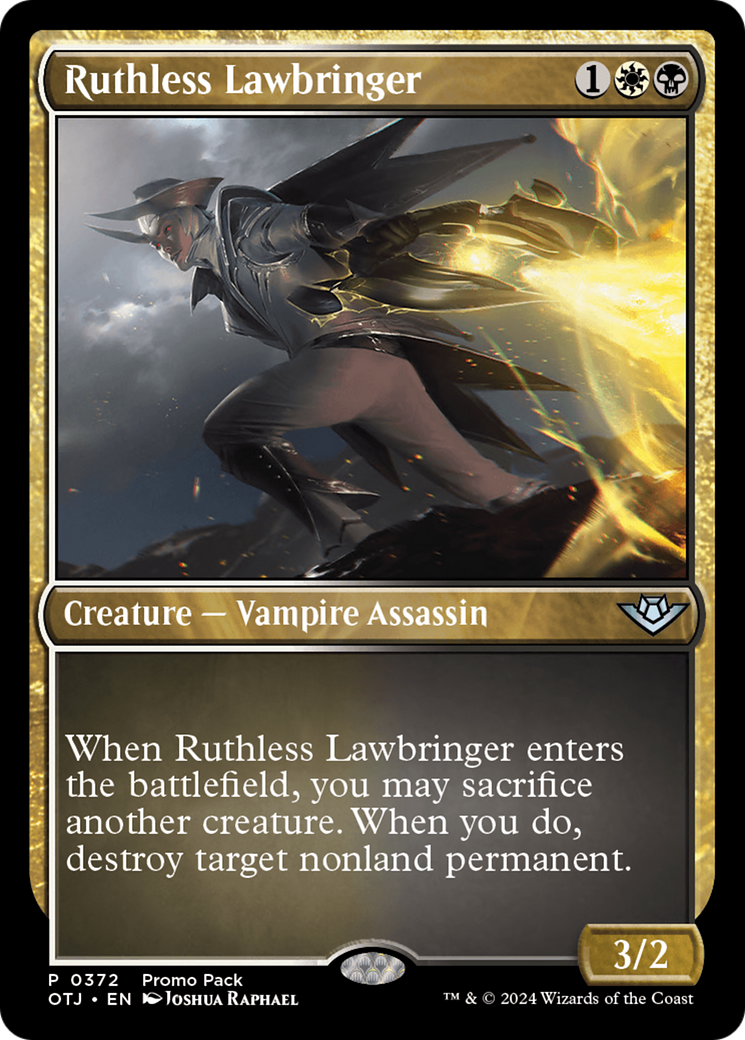 Ruthless Lawbringer (Promo Pack) [Outlaws of Thunder Junction Promos] | Yard's Games Ltd