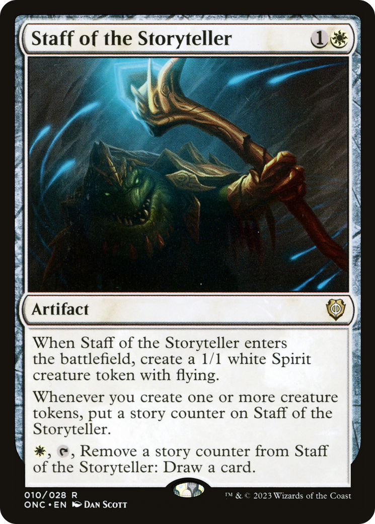 Staff of the Storyteller [Phyrexia: All Will Be One Commander] | Yard's Games Ltd