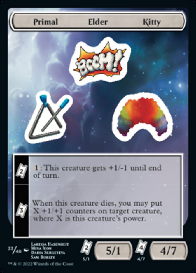 Primal Elder Kitty [Unfinity Stickers] | Yard's Games Ltd