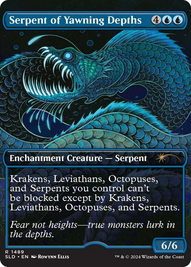 Serpent of Yawning Depths (Rainbow Foil) [Secret Lair Drop Series] | Yard's Games Ltd