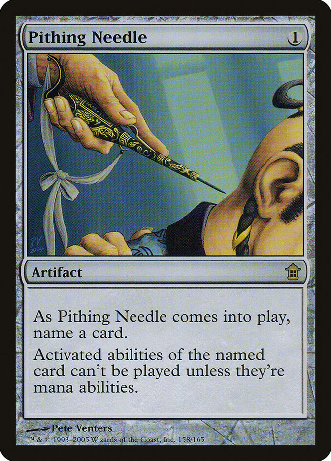 Pithing Needle [Saviors of Kamigawa] | Yard's Games Ltd