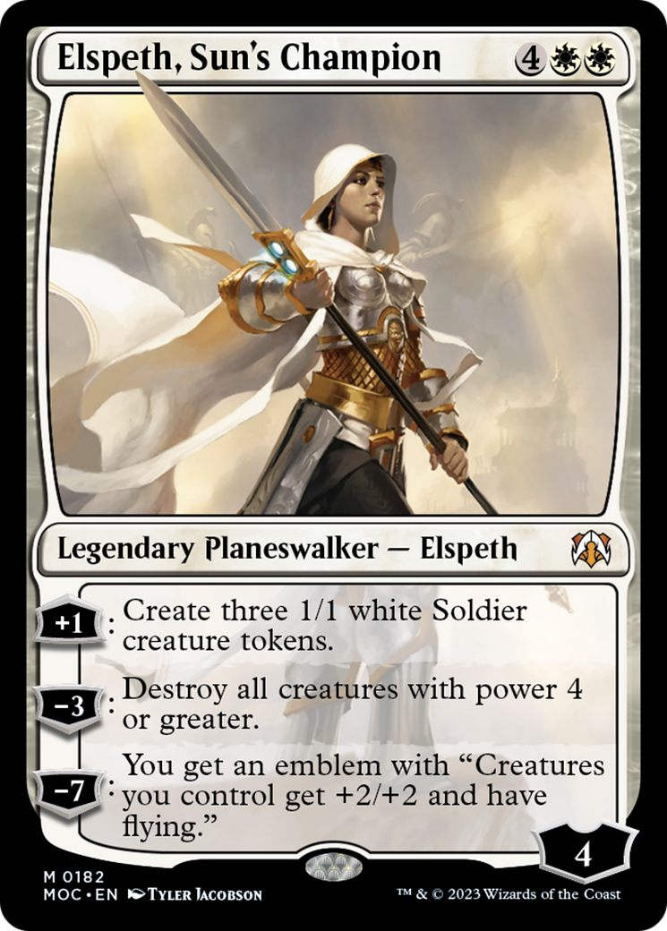 Elspeth, Sun's Champion [March of the Machine Commander] | Yard's Games Ltd