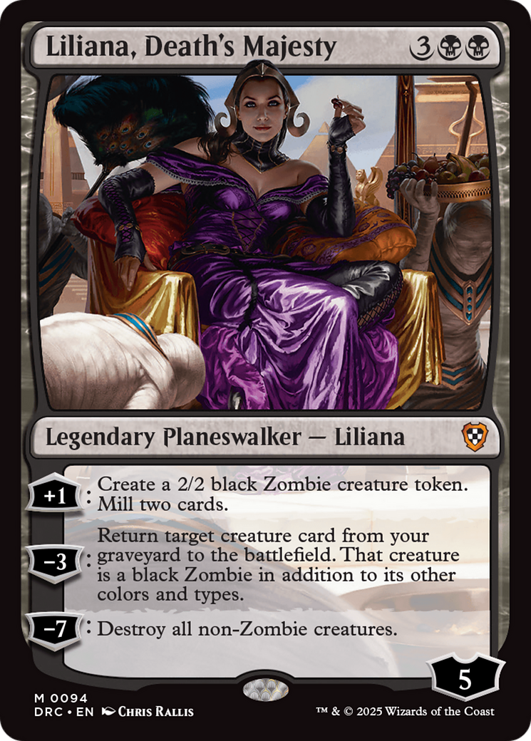 Liliana, Death's Majesty [Aetherdrift Commander] | Yard's Games Ltd