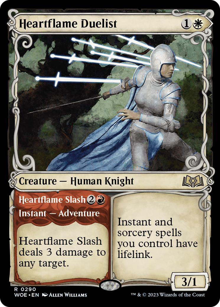 Heartflame Duelist // Heartflame Slash (Showcase) [Wilds of Eldraine] | Yard's Games Ltd