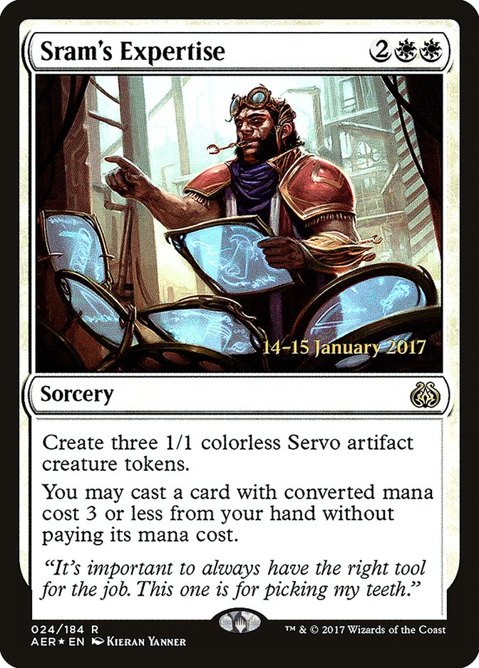 Sram's Expertise [Aether Revolt Prerelease Promos] | Yard's Games Ltd