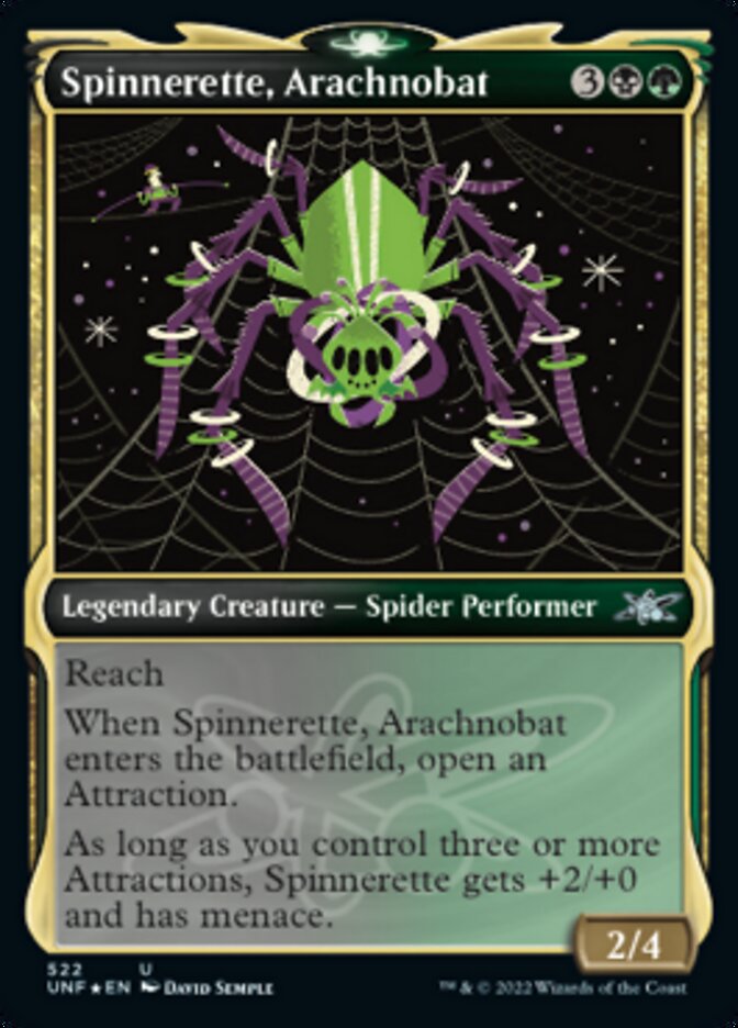 Spinnerette, Arachnobat (Showcase) (Galaxy Foil) [Unfinity] | Yard's Games Ltd