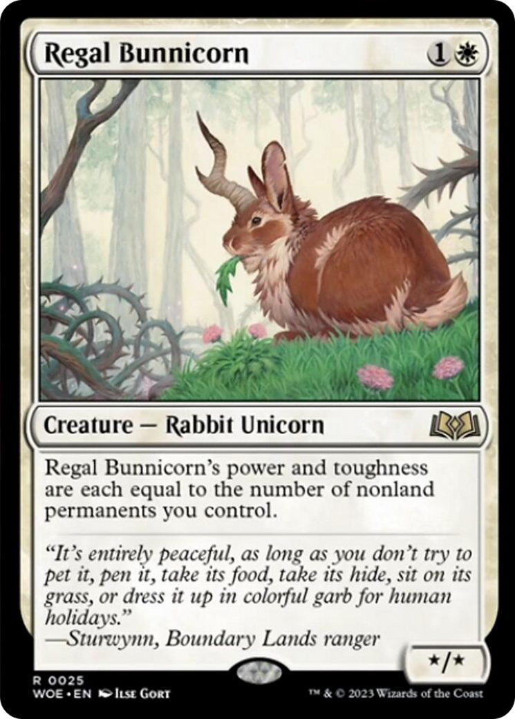 Regal Bunnicorn [Wilds of Eldraine] | Yard's Games Ltd