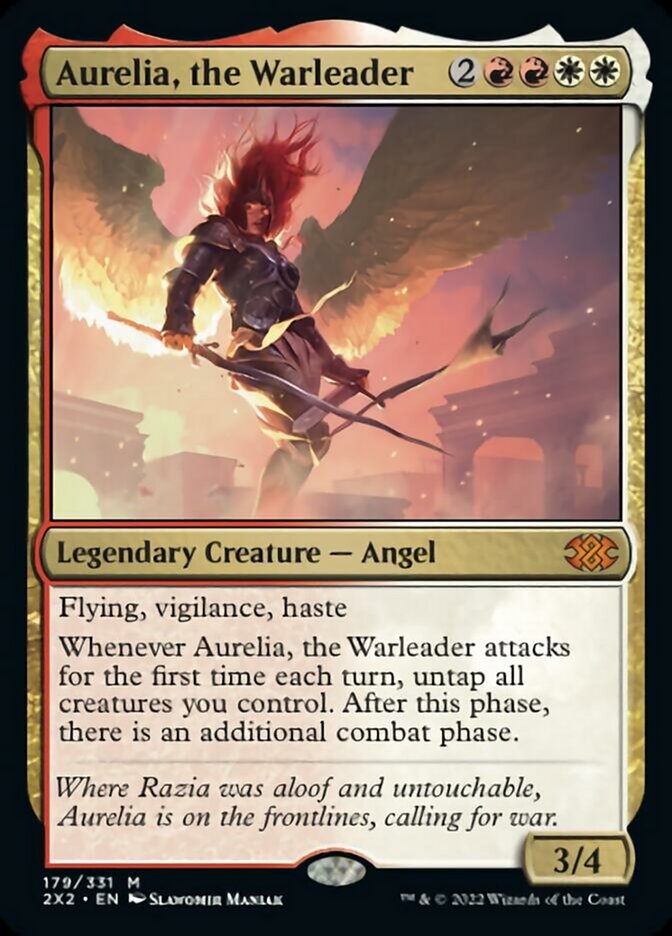 Aurelia, the Warleader [Double Masters 2022] | Yard's Games Ltd