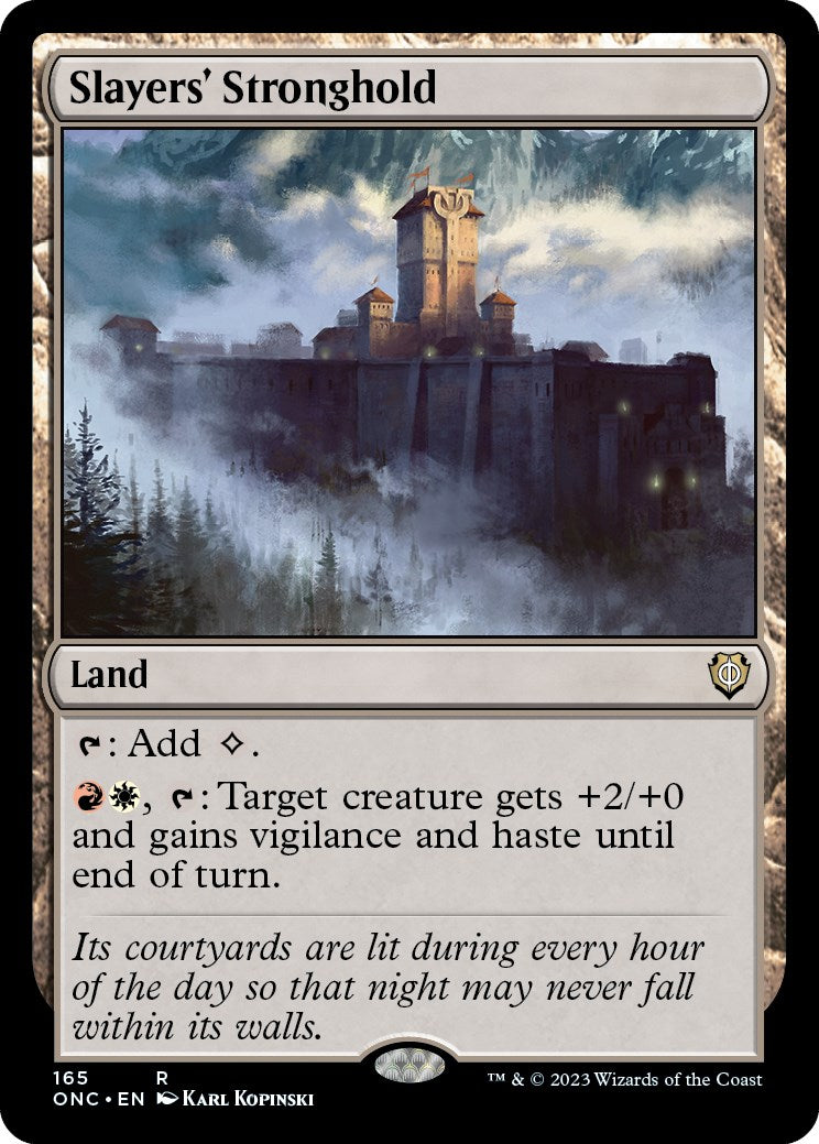 Slayers' Stronghold [Phyrexia: All Will Be One Commander] | Yard's Games Ltd