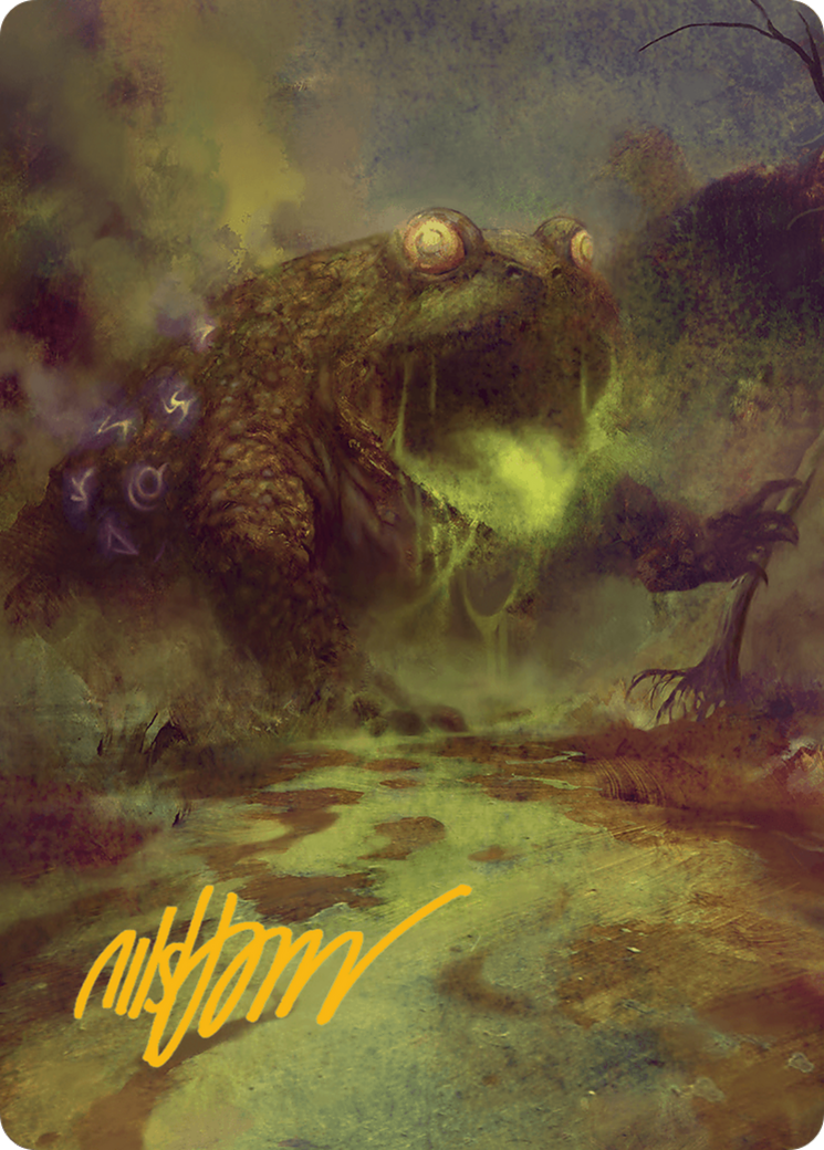 The Gitrog Monster Art Card (Gold-Stamped Signature) [Bloomburrow Art Series] | Yard's Games Ltd