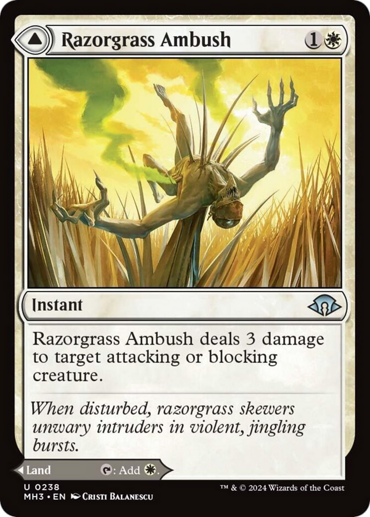 Razorgrass Ambush // Razorgrass Field [Modern Horizons 3] | Yard's Games Ltd