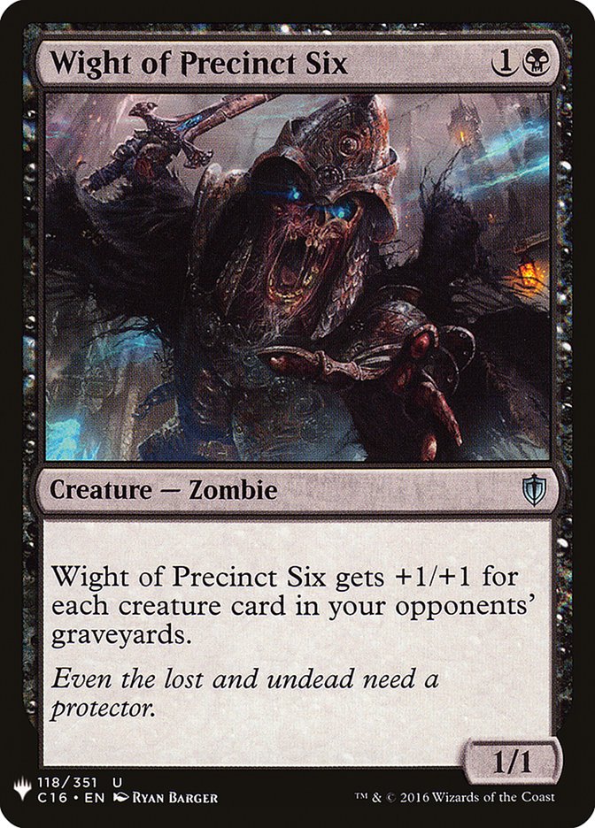 Wight of Precinct Six [Mystery Booster] | Yard's Games Ltd