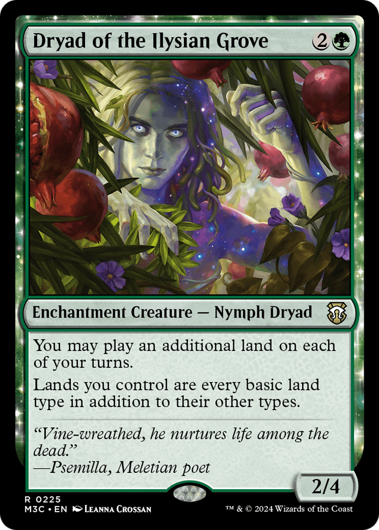 Dryad of the Ilysian Grove (Ripple Foil) [Modern Horizons 3 Commander] | Yard's Games Ltd